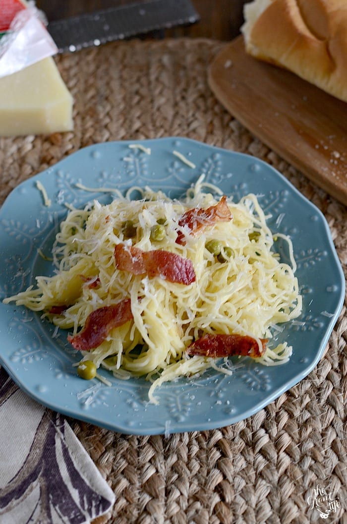 Pasta carbonara - mom makes dinner