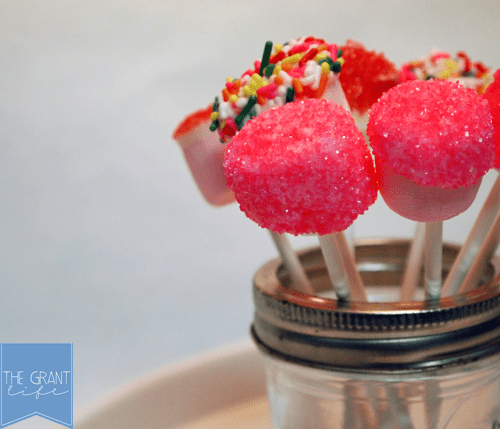 Activities for Kids - Marshmallow Valentines Pops