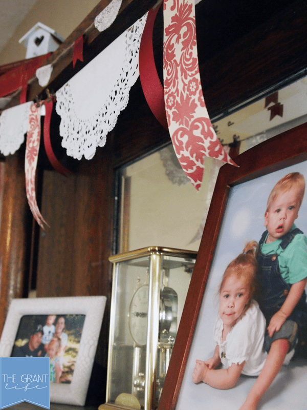 valentines mantel pictures