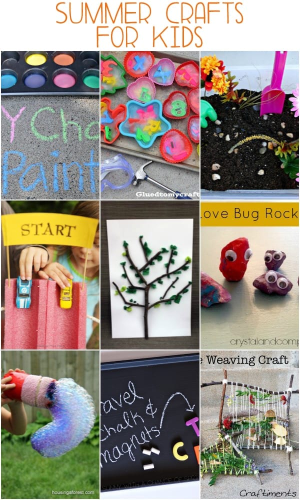 25 Easy summer crafts for kids - keep kids entertained for hours!