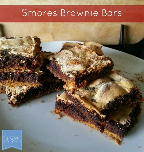 Smores Brownie Bars - So easy! So gooey!