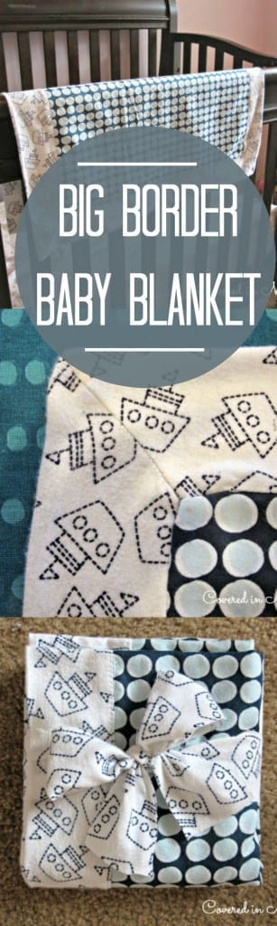 Big border baby blanket tutorial!  Step by step images on how to make this beautiful blanket at home!