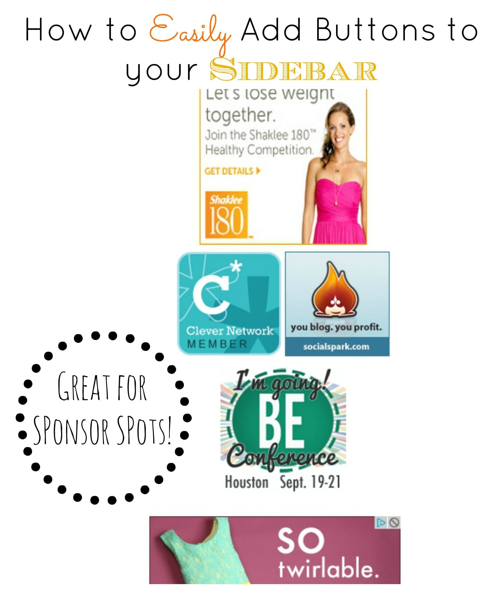 How to Add Buttons to your Sidebar