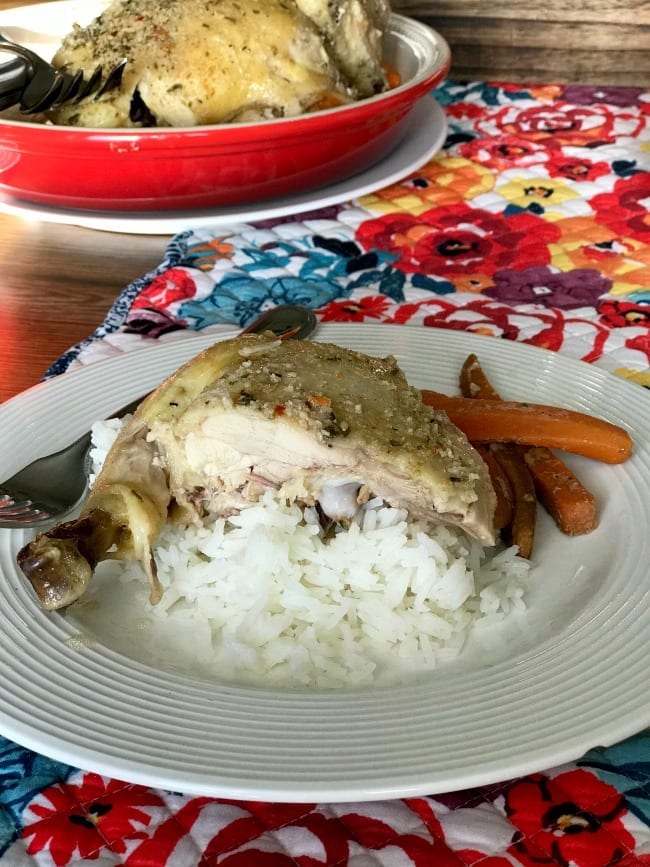 Crockpot Whole Chicken - Easy Whole Chicken with Vegetables and Gravy!