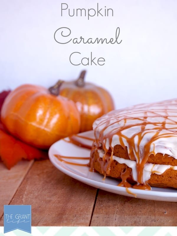 Pumpkin Caramel Cake! Your friends won't believe how easy it was to make