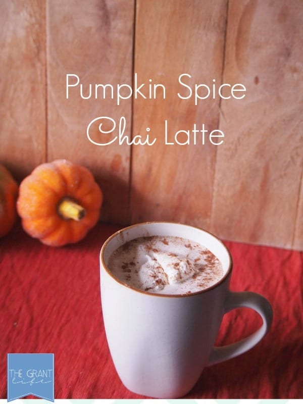 Pumpkin spice chai latte. Perfect way to start fall!