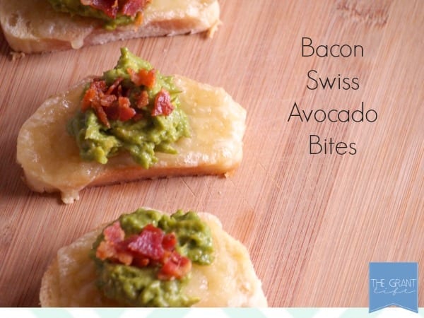 Bacon swiss avocado bites