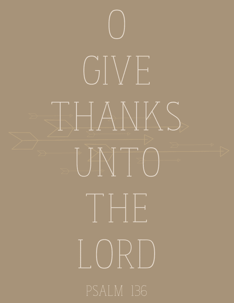 Free Give Thanks Printable via thegrantlife