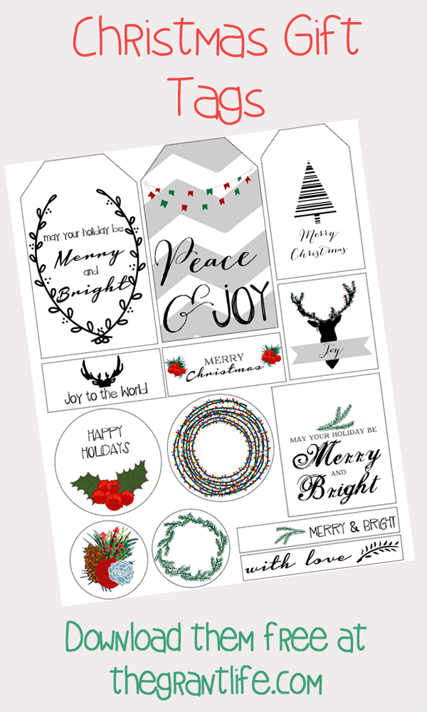 Free Printable: Christmas Gift Tags - mom makes dinner