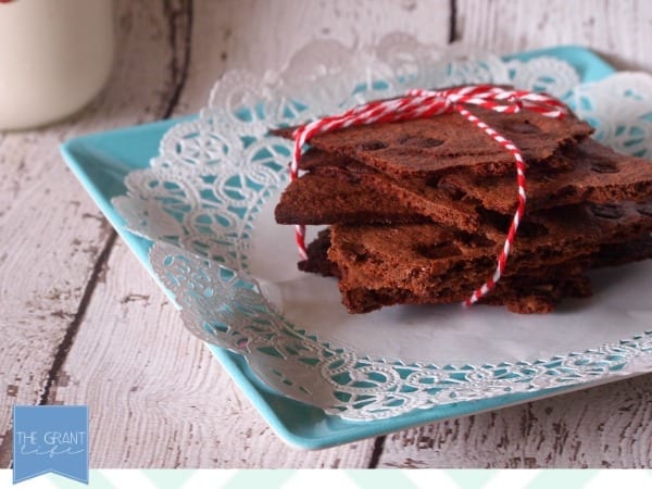 perfect for gift giving - mint brownie brittle