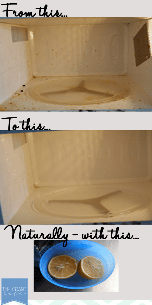 How to naturally (and easily!) clean your microwave.