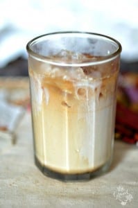 Iced chai latte