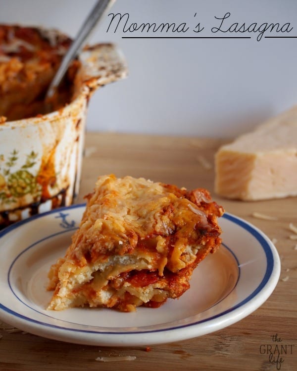 Momma's Lasagna mom makes dinner