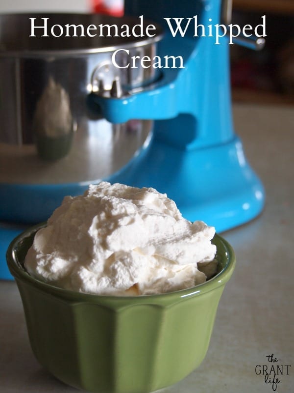 Easy Homemade Whipped Cream Recipe