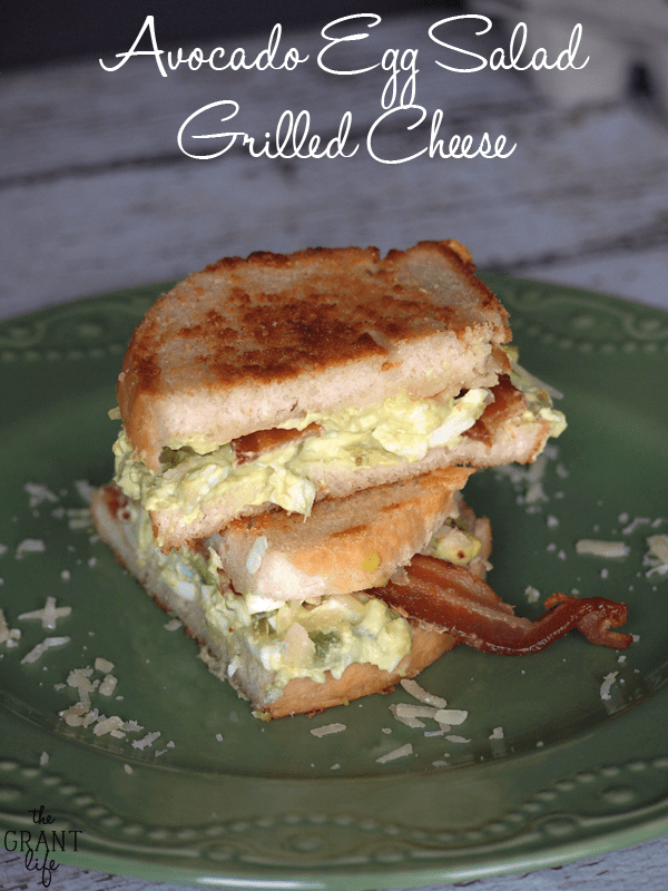 Avocado Egg Salad Grilled Cheese