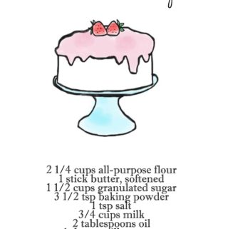 Basic Cake Recipe with Printable - mom makes dinner