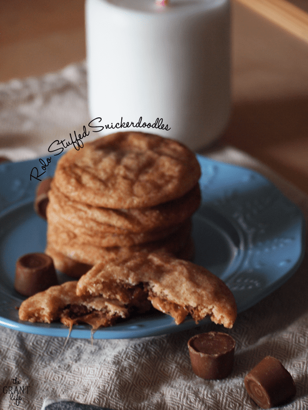 Easy rolo stuffed snickerdoodles