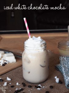 Iced white chocolate mocha - Starbucks copycat!