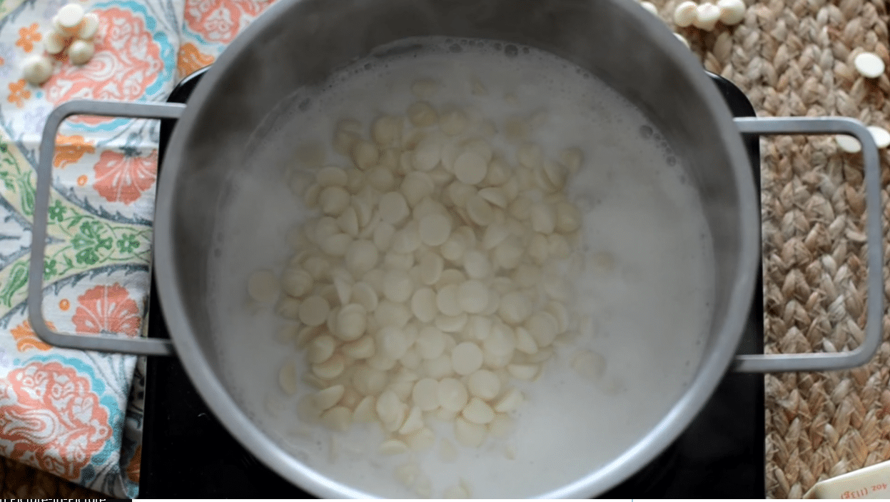 boiling white chocolate