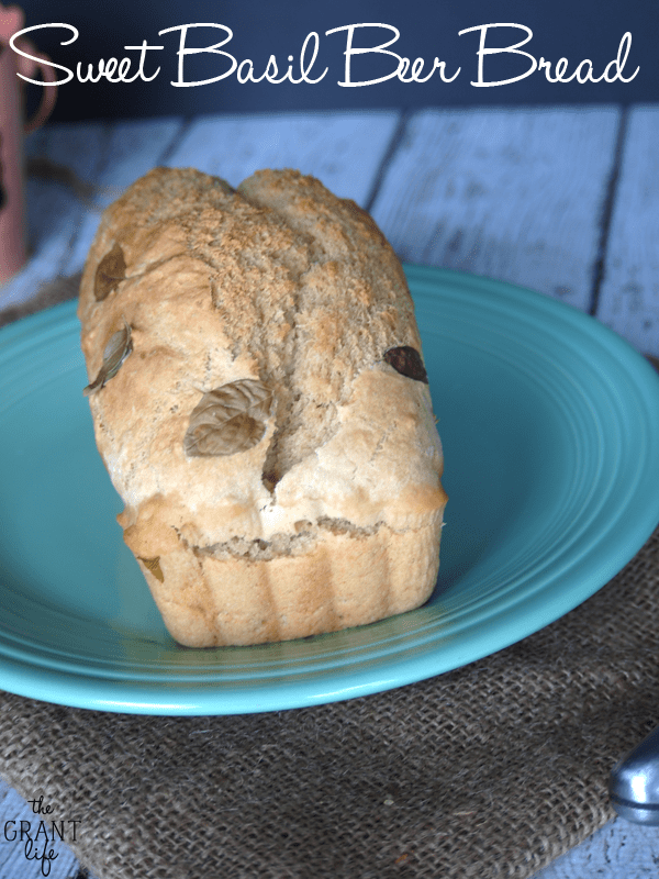 Sweet Basil Beer Bread - Perfect use for fresh herbs!