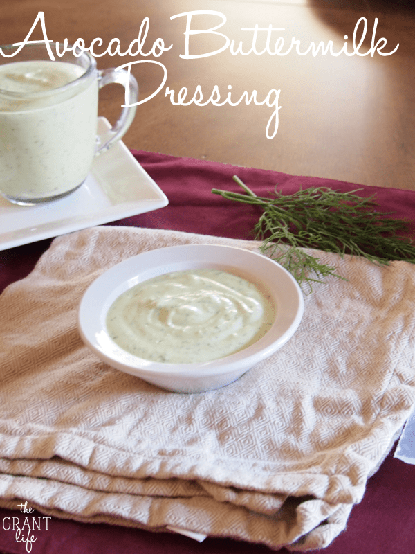 Avocado Buttermilk Dressing - so creamy! Whip up a batch in under 5 minutes.