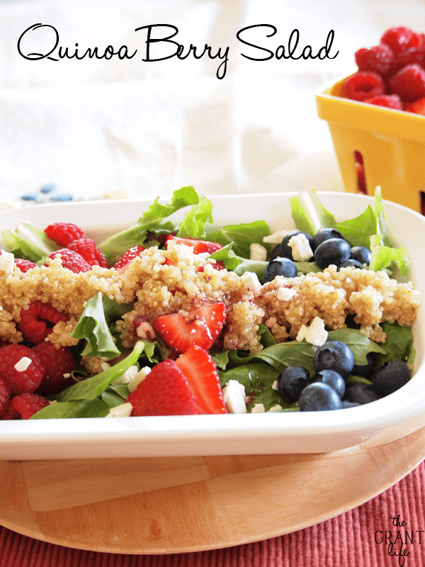 Quinoa berry salad! So full of flavor!