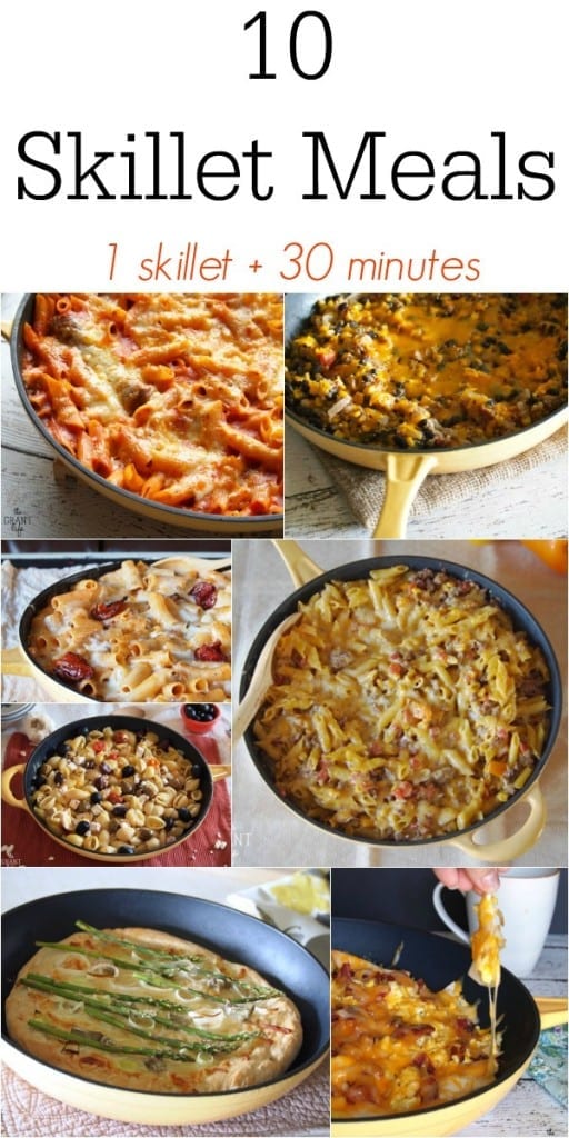 10 Skillet Meals mom makes dinner
