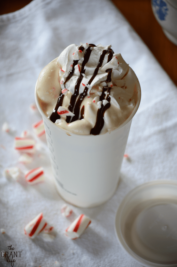 Perfect holiday drink - peppermint mocha!