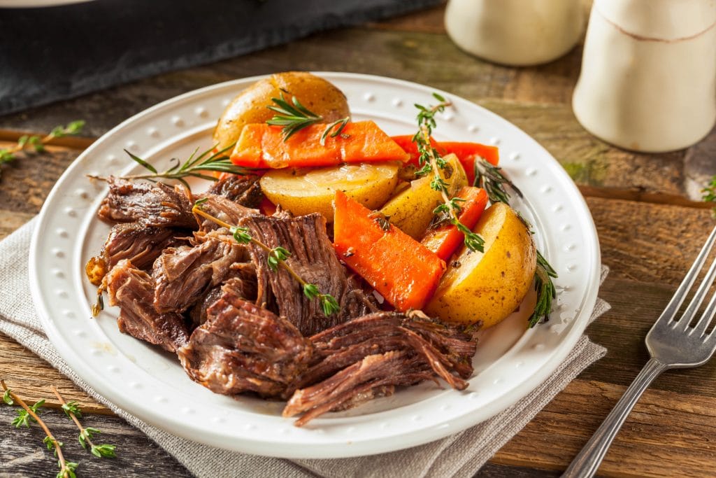 crock pot roast dinner