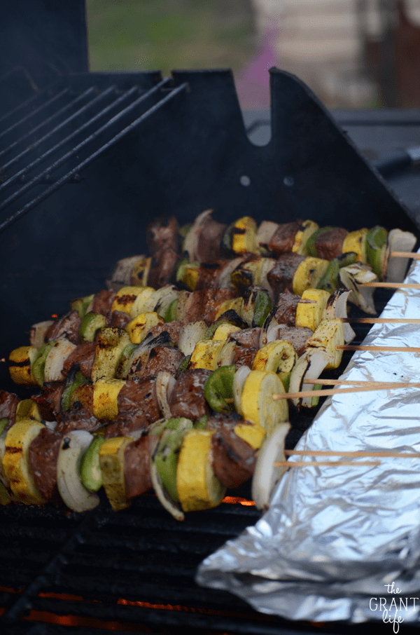 Steak kabob on on sale grill