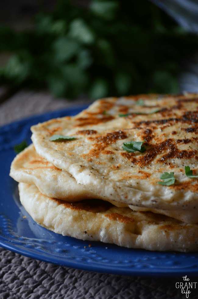 Homemade naan recipe