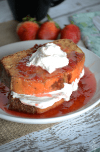 Make this strawberry shortcake french toast for breakfast!