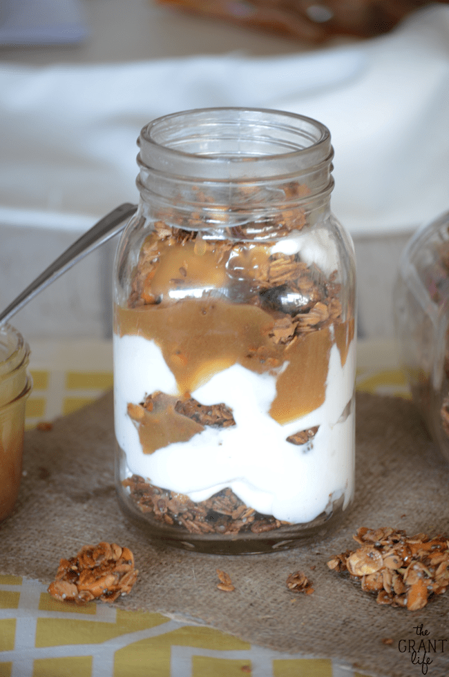 Easy and delicious salted caramel parfait
