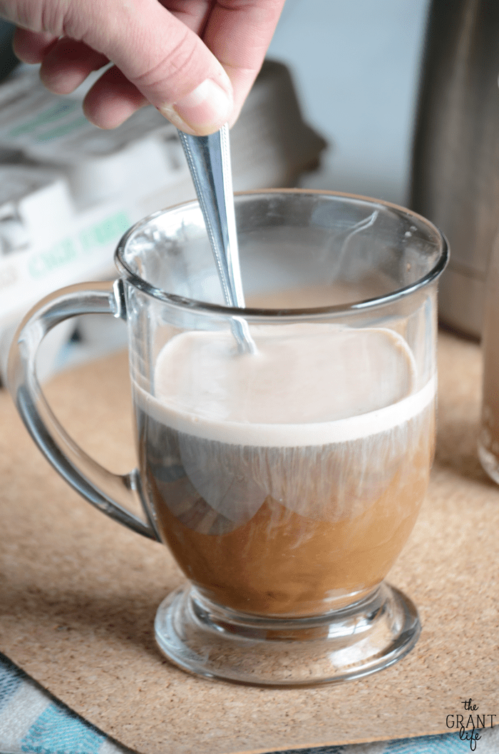 Make your own Mounds coffee creamer!  A few ingredients and you are all set to have this yummy creamer for coffee!