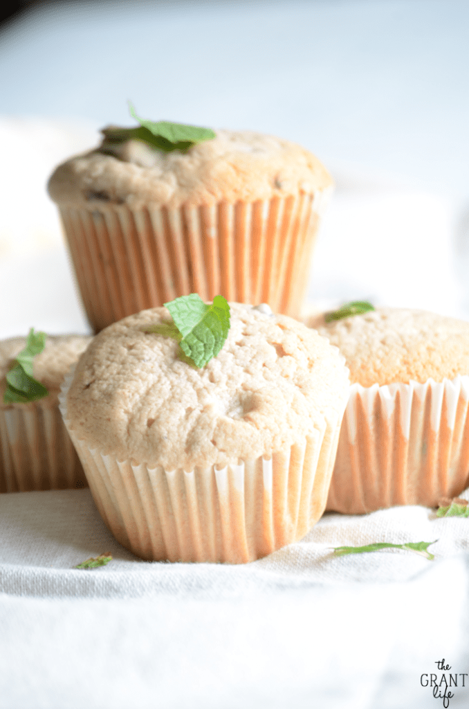 Blackberry mint muffins