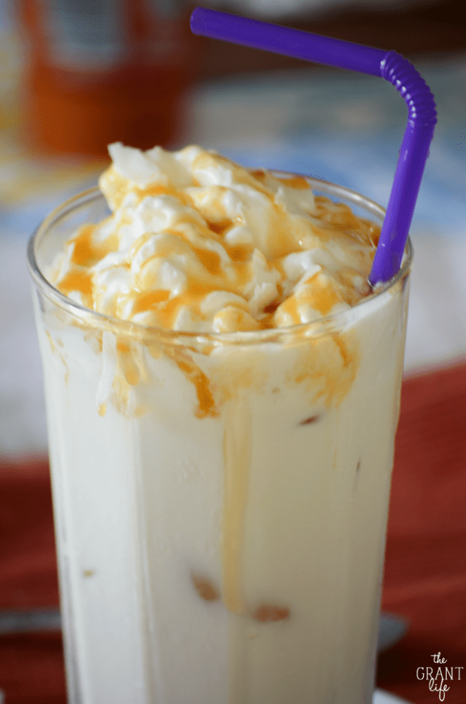 Delicious iced coconut chai latte