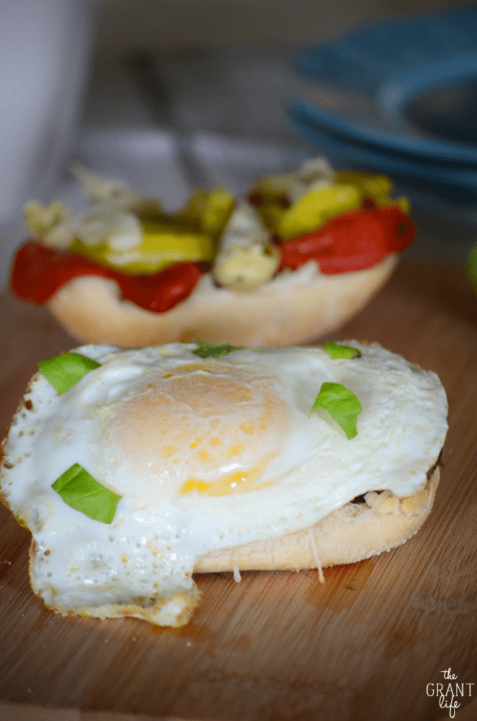 East Italian breakfast sandwich