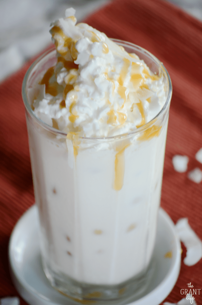 Easy iced coconut chai latte