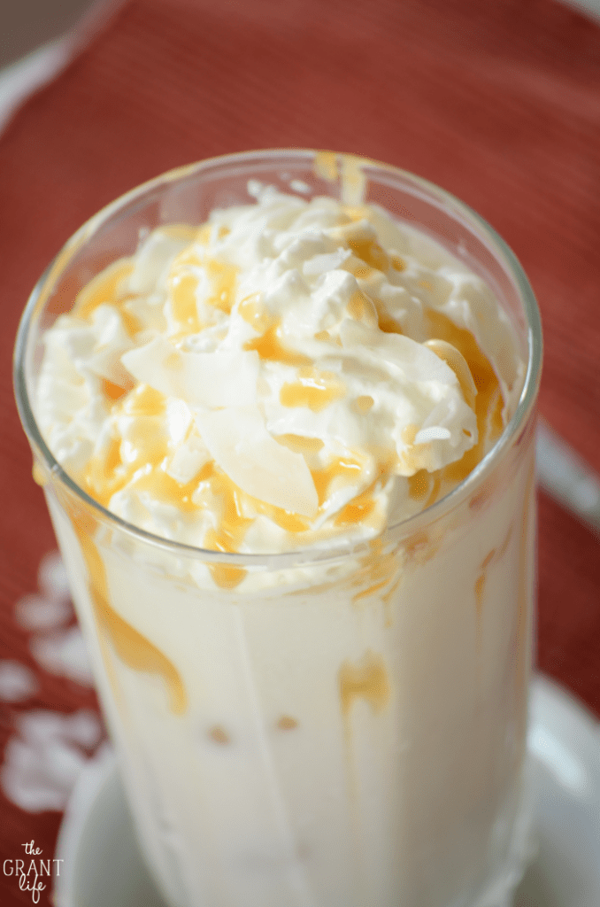 Iced coconut chai latte