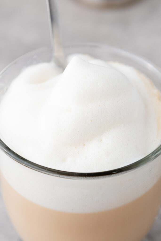 creamy london fog latte recipe close up