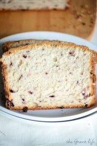 Blackberry pound cake