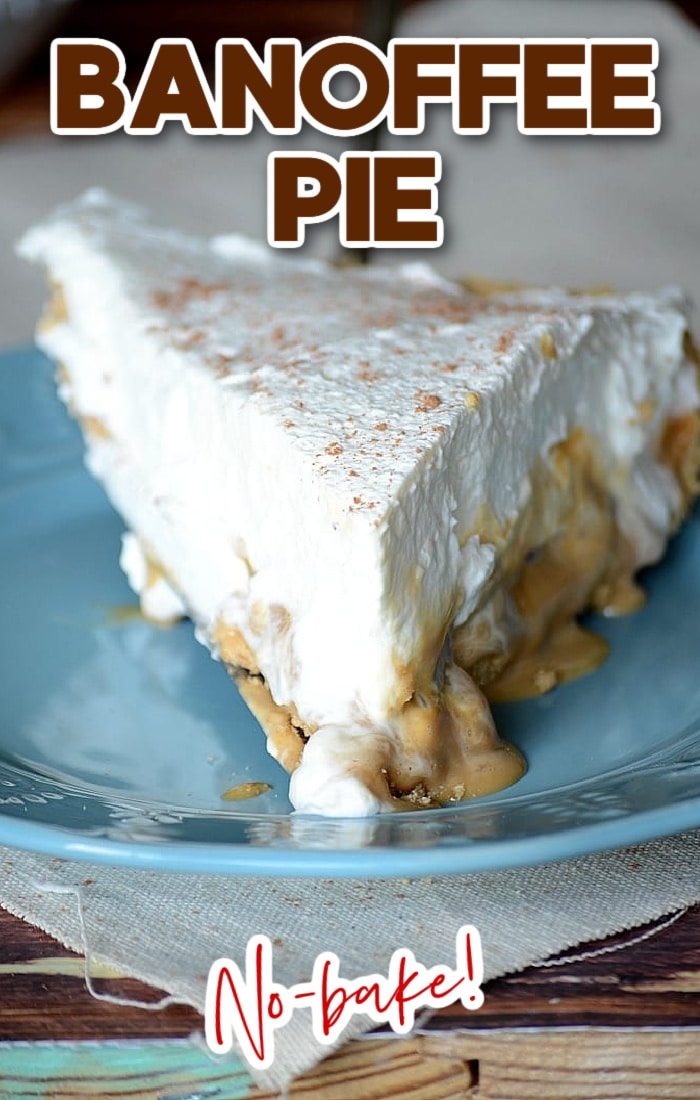 Learn how to make a no bake banoffee pie recipe