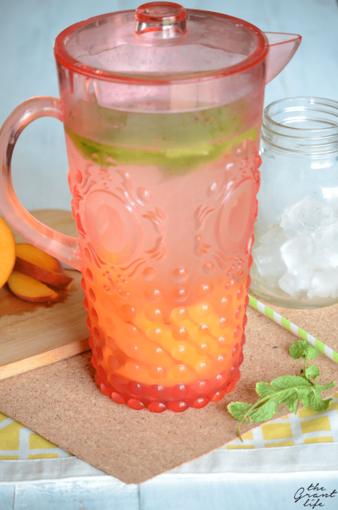 Apricot mint infused water recipe