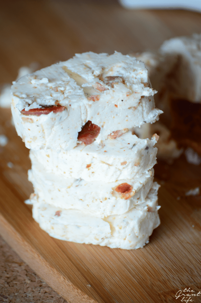 Homemade bacon butter with fresh rosemary