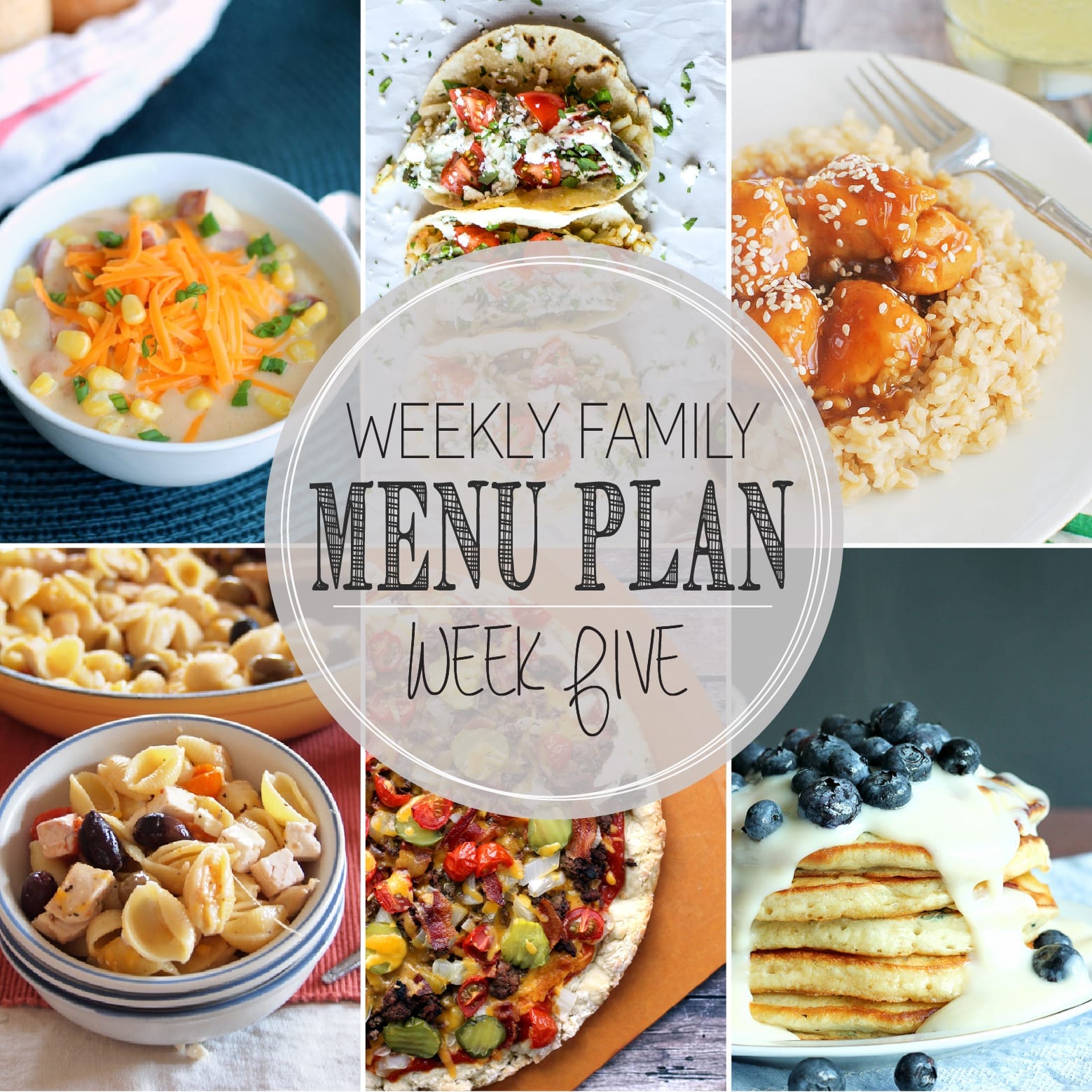 Weekly Family Menu Plan 5 Mom Makes Dinner