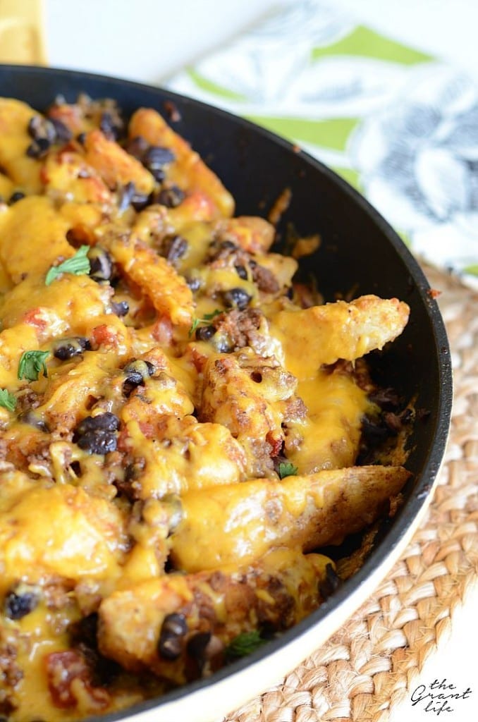 Taco potato wedge nachos mom makes dinner