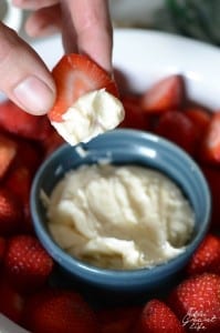 Caramel fruit dip