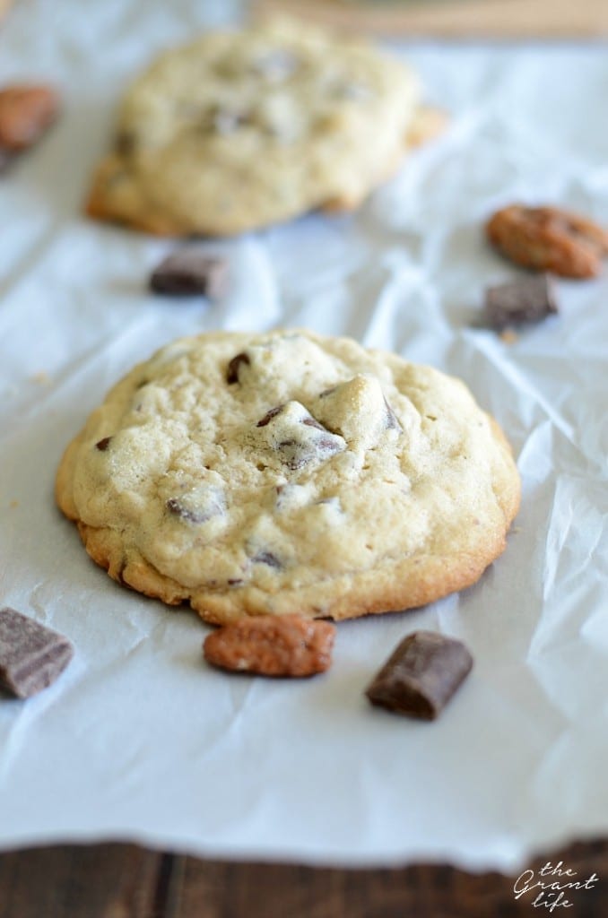 Pecan praline chocolate chip cookie recipe