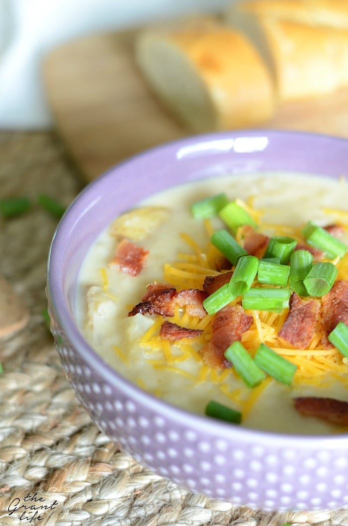 Mom's Amazing Crockpot Baked Potato Soup