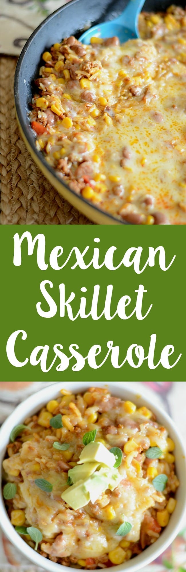 Mexican skillet casserole - mom makes dinner